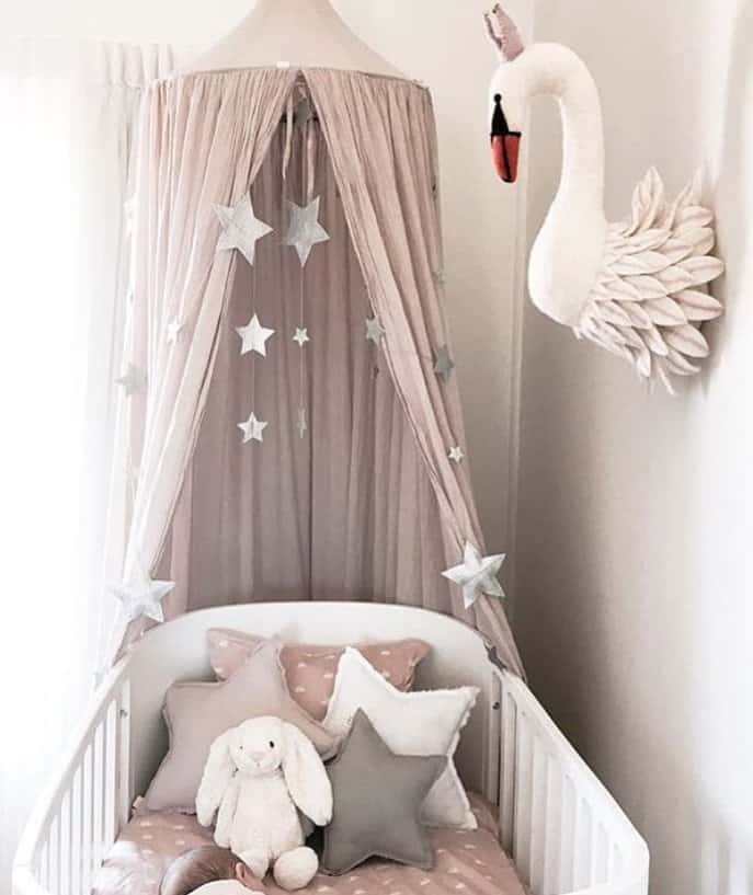 Swan Baby Girl Nursery Room Ideas