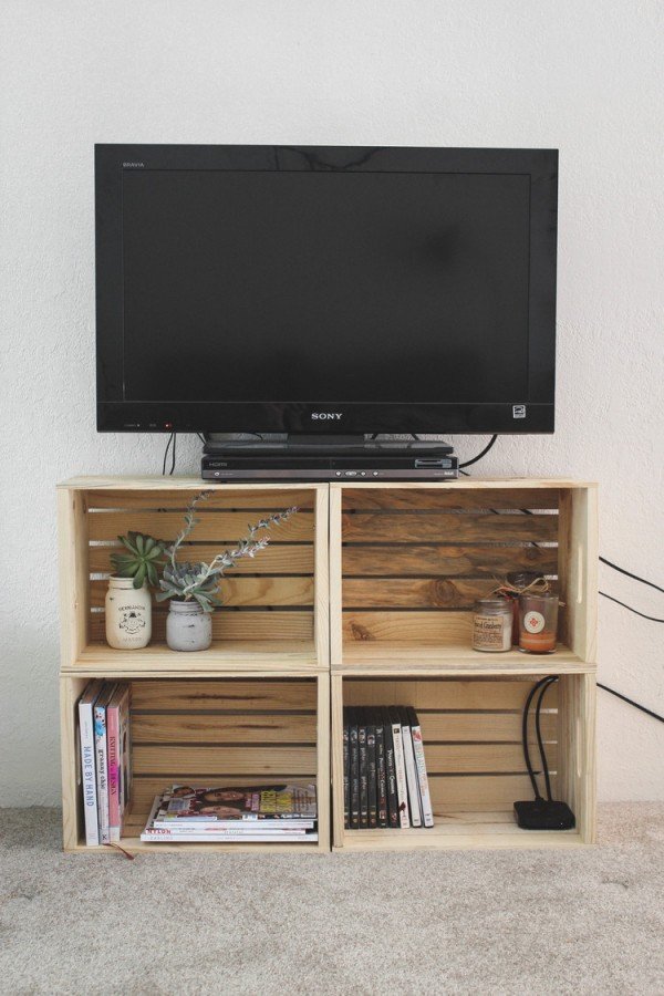 21+ DIY TV Stand Ideas for Your Weekend Home Project