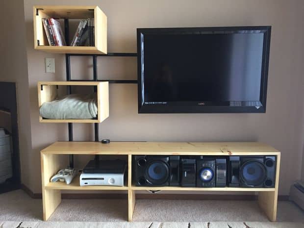 how to build a tv stand out of plywood