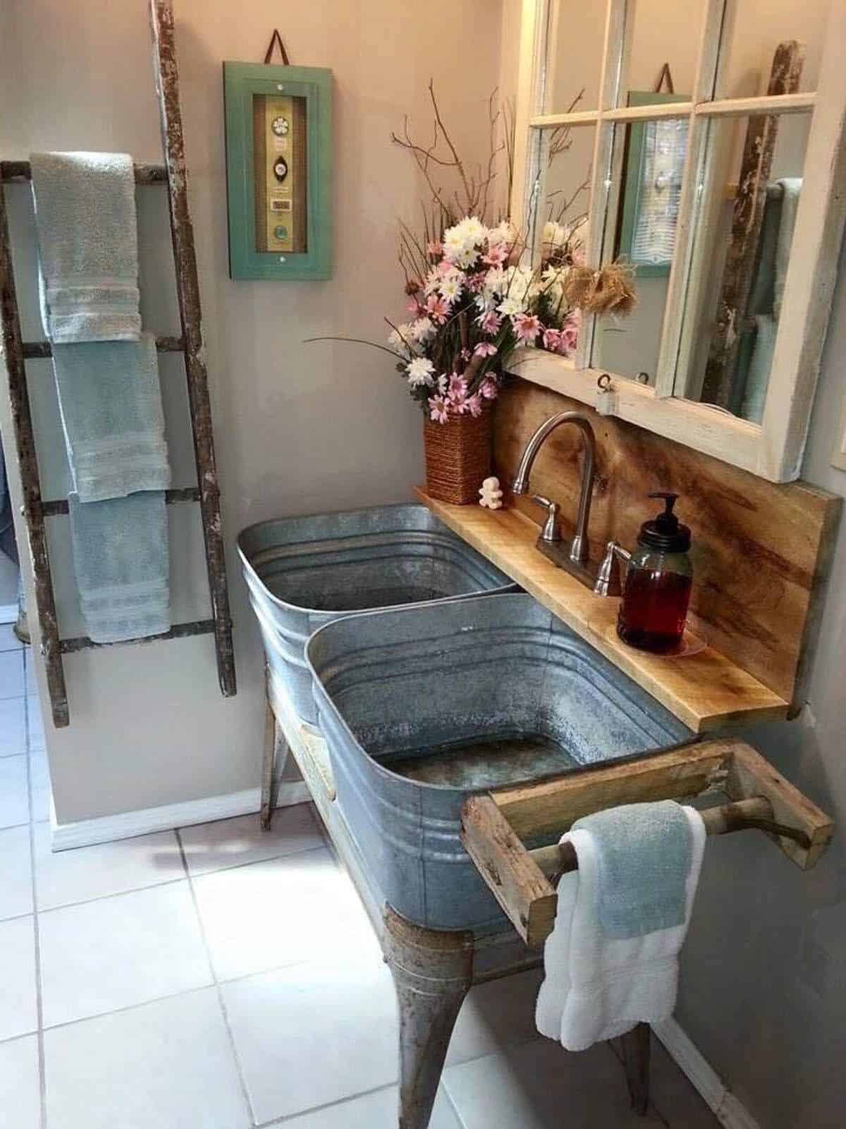 30 Rustic Bathroom Vanity Ideas That, Western Bathroom Vanity