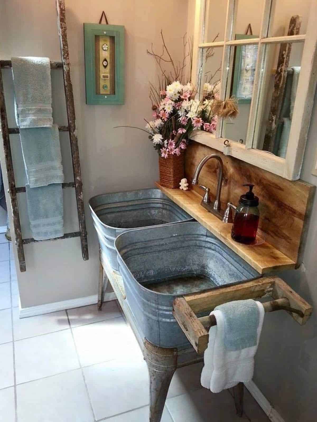 30 Rustic Bathroom Vanity Ideas That Are On Another Level