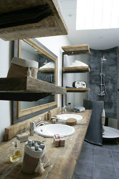 30 Rustic Bathroom Vanity Ideas That Are On Another Level