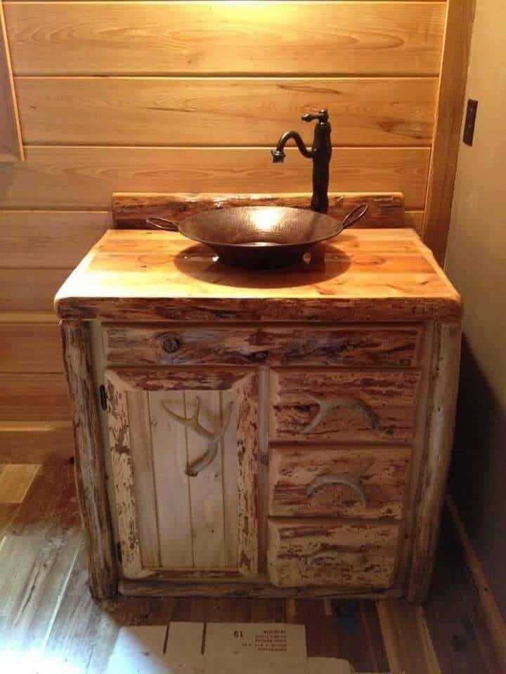 30+ Rustic Bathroom Vanity Ideas That Are on Another Level