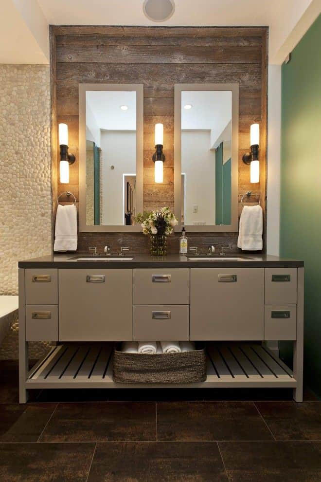 reclaimed wood bathroom vanities