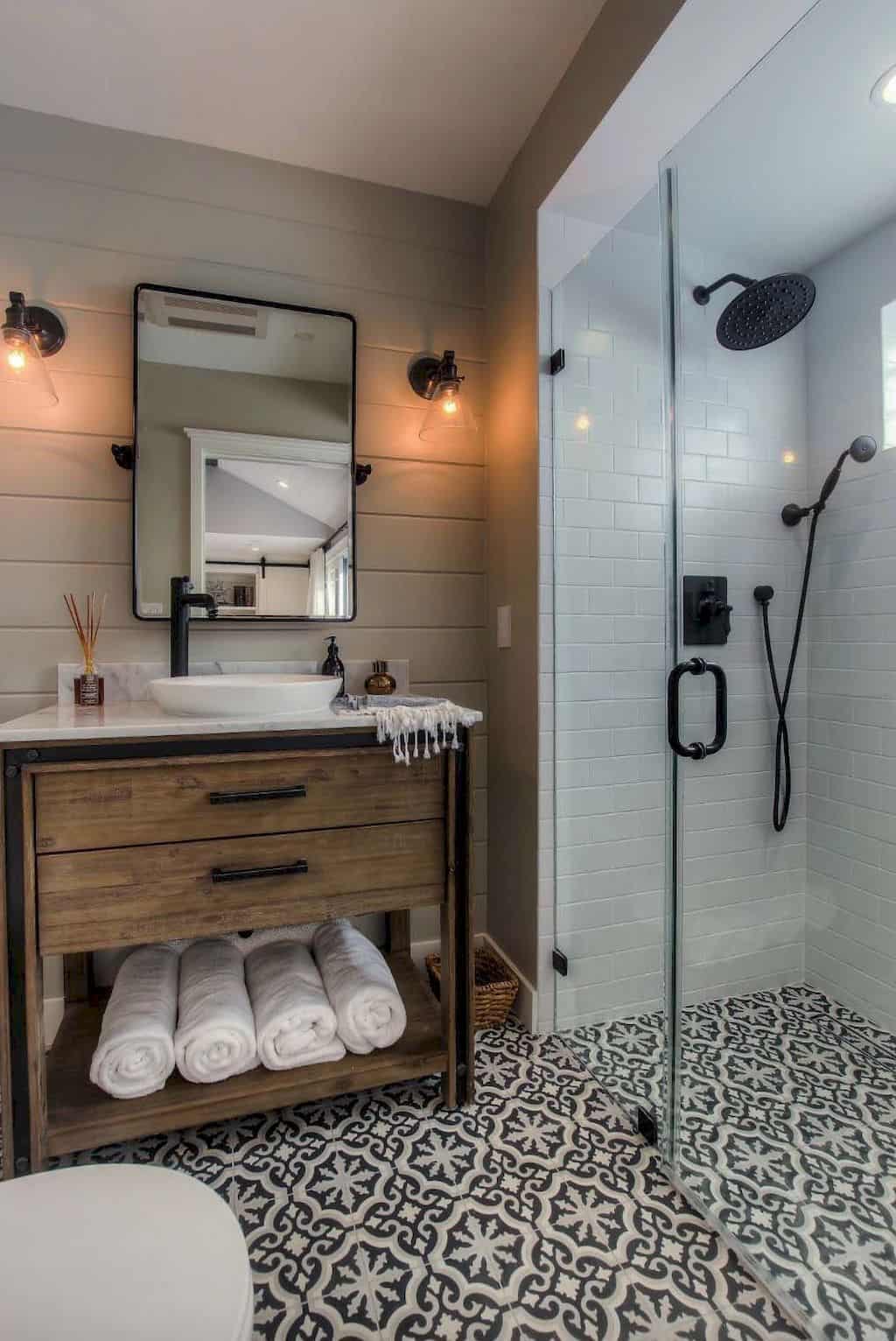 30 Rustic Bathroom Vanity Ideas That, Rustic Industrial Bathroom Vanity