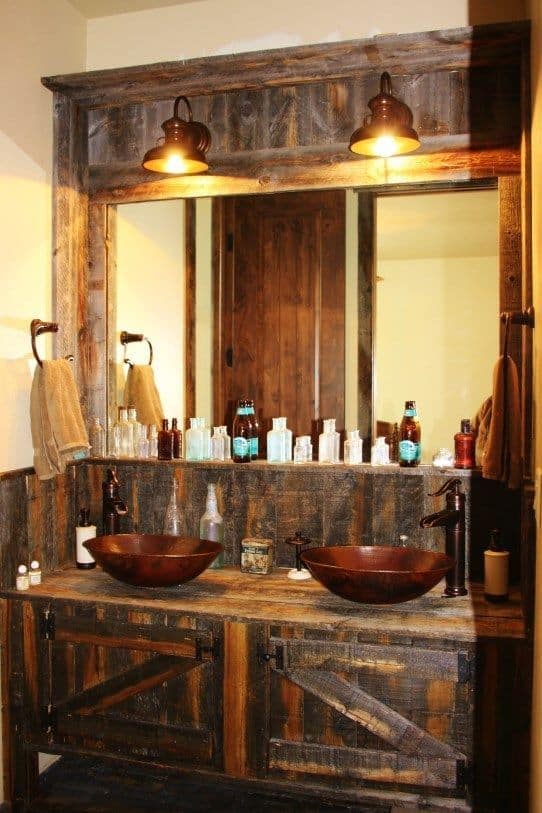 Rustic bath vanity is 1 of the well-nigh pop bath vanity vogue lately Rustic Bathroom Vanities