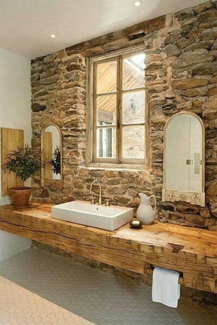 Rustic bath vanity is 1 of the well-nigh pop bath vanity vogue lately Rustic Bathroom Vanities