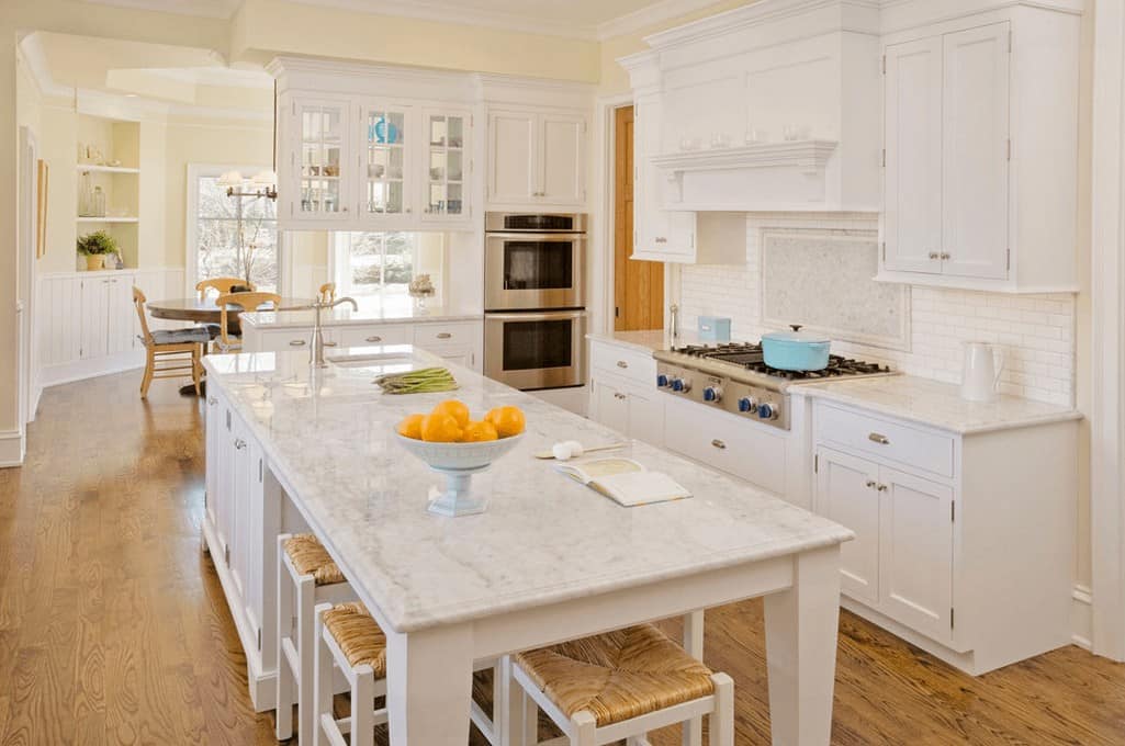 White Kitchen Island With Seating