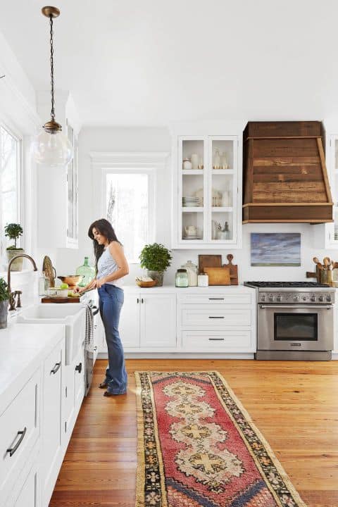 Rustic Wooden White Kitchen