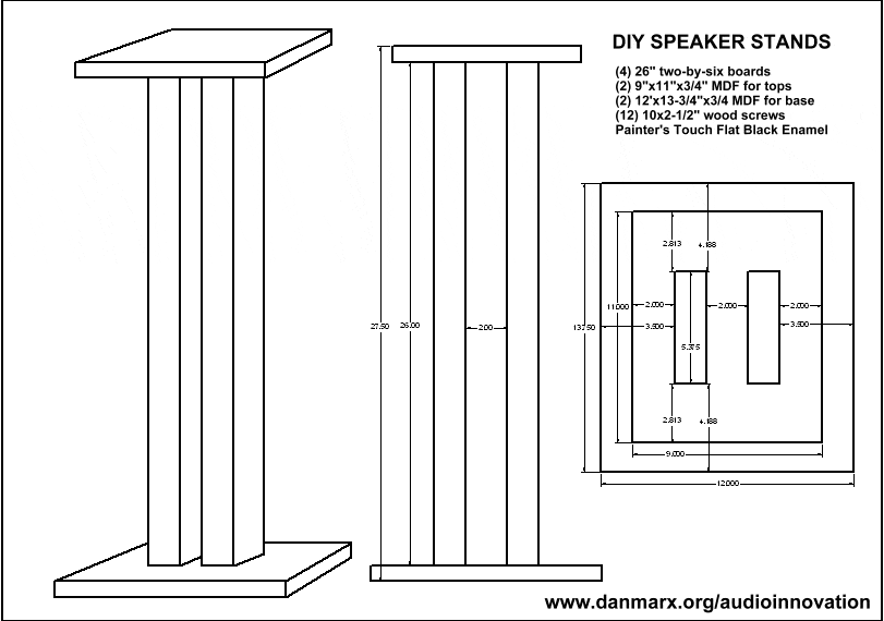 Diy Speaker Stand 25 Creative Ideas