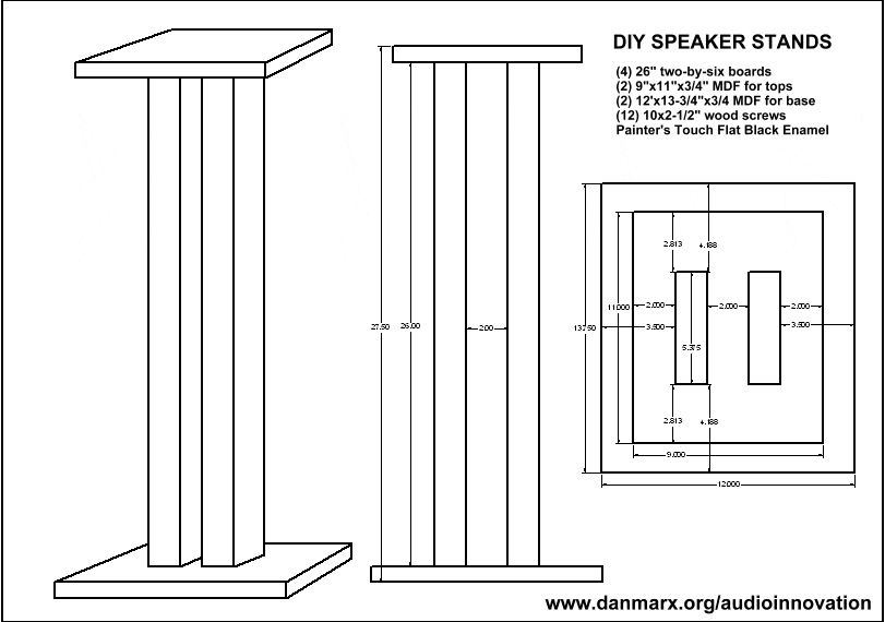 Wooden Speaker Stand Designs