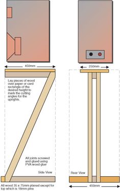 Z Shaped Speaker Stand Plan