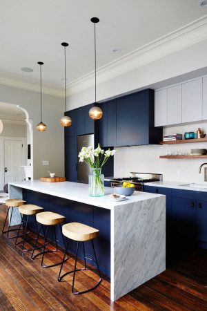 kitchen cabinet blue colors