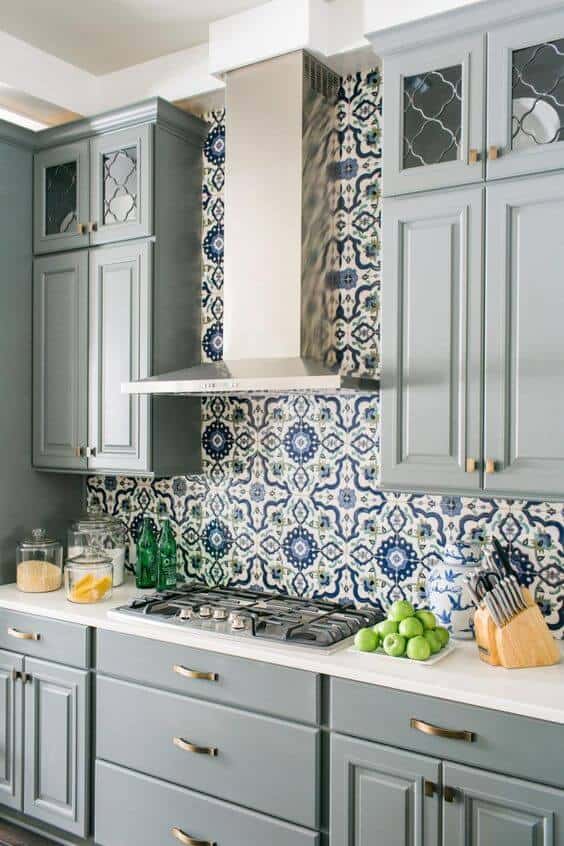  using bluish color for kitchen may audio foreign Blue Kitchen Cabinets