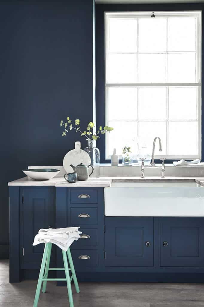  using bluish color for kitchen may audio foreign Blue Kitchen Cabinets