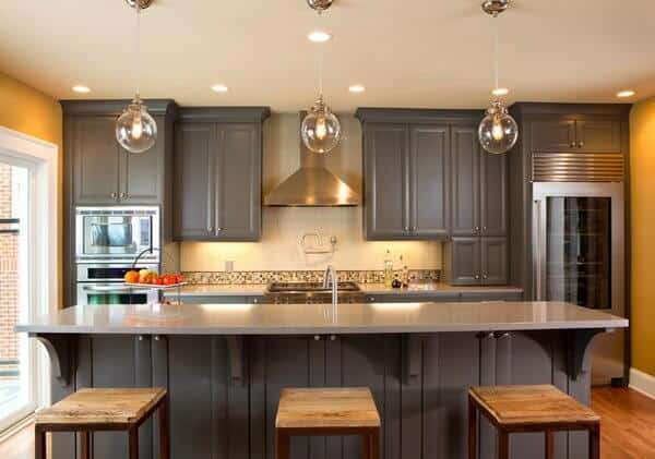  It tin endure applied to whatsoever article of furniture inward your domicile Grey Kitchen Cabinets