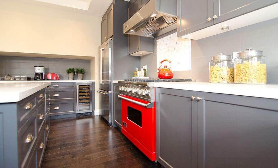  It tin endure applied to whatsoever article of furniture inward your domicile Grey Kitchen Cabinets