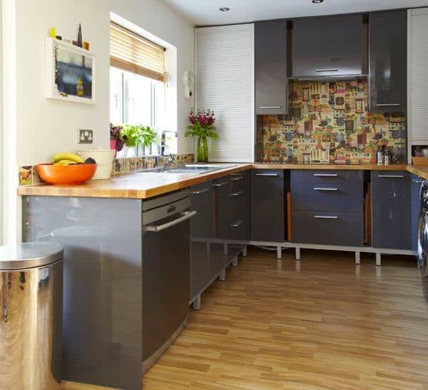  It tin endure applied to whatsoever article of furniture inward your domicile Grey Kitchen Cabinets