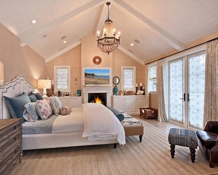 Vaulted Ceiling Lighting Bedroom - The Best Home Design