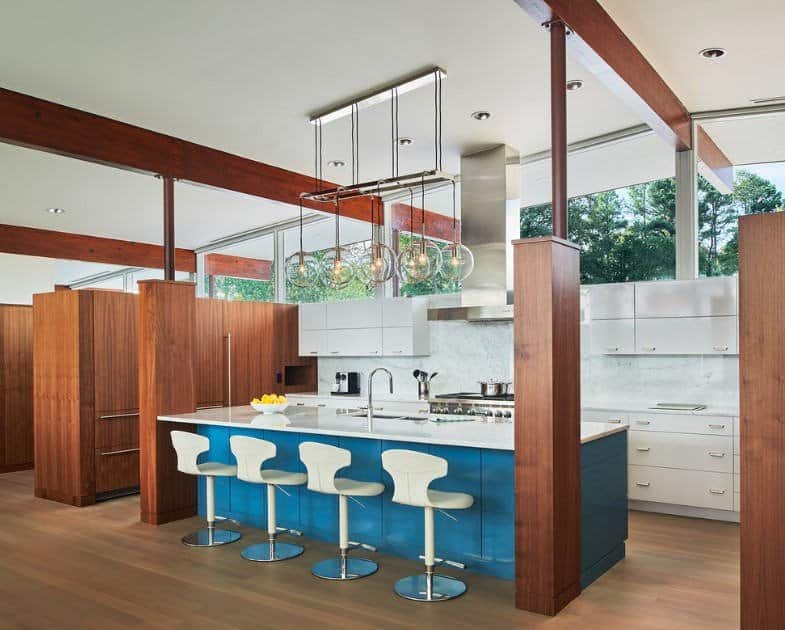 mid century modern kitchen countertops