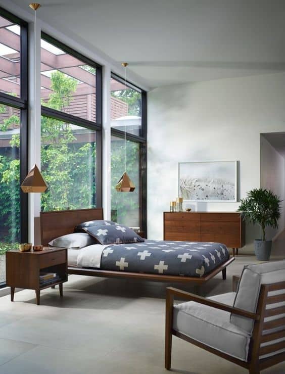 Mid Century Modern Bedroom Design 1