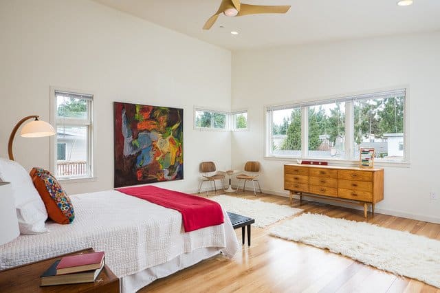 mid century style bedroom