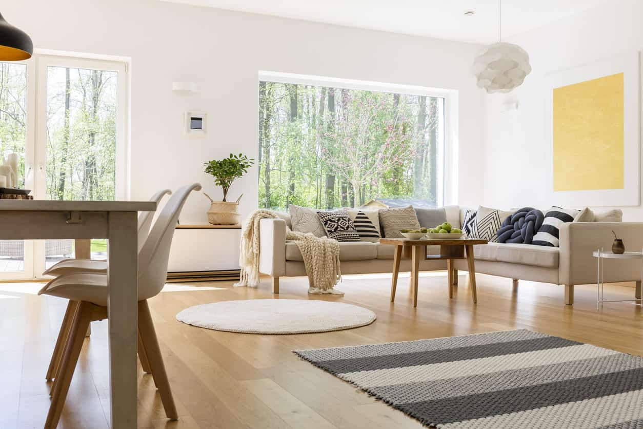 mid century modern living room