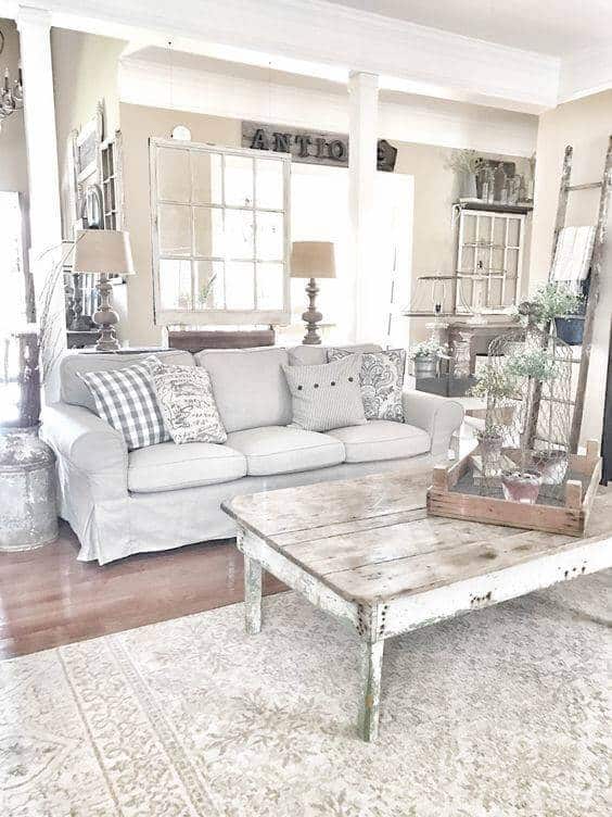 Farmhouse Living Room Rustic Country Style 16