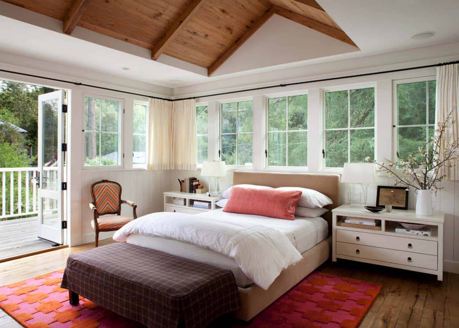 Farmhouse Bedroom In Open Style