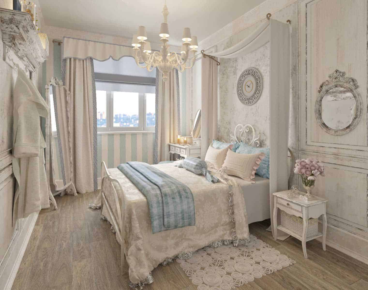 White Shabby Chic Bedroom By Anastation Shilberg Bahchevan