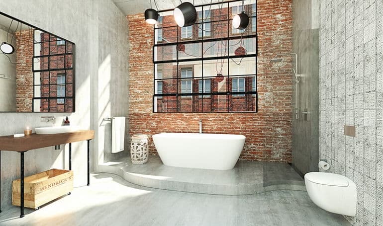 Industrial Themed Bathroom