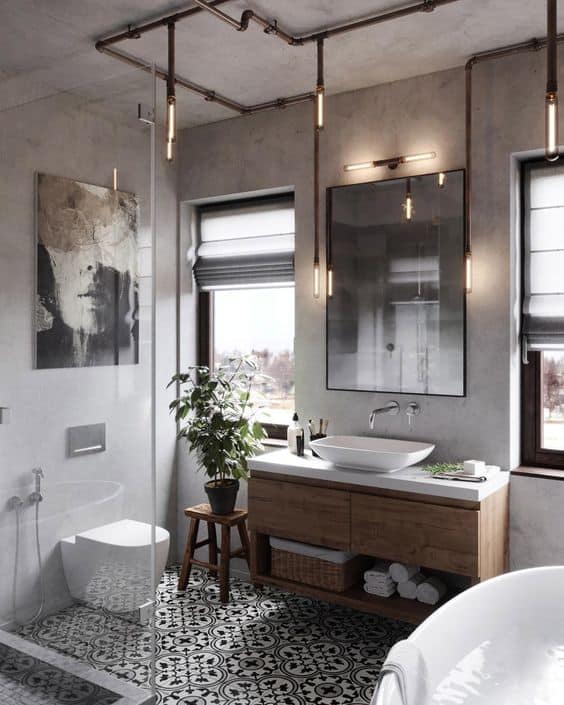 Industrial Bathroom Style