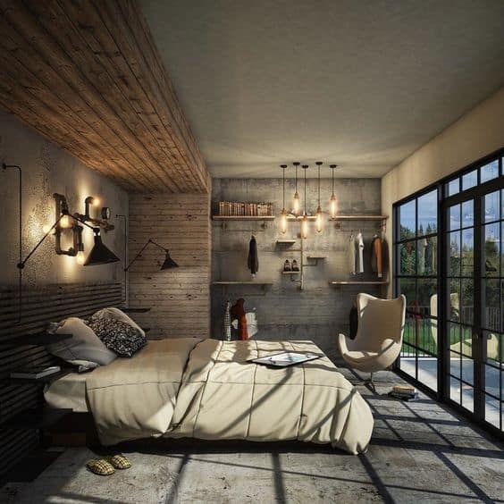 Industrial Bedroom Layout