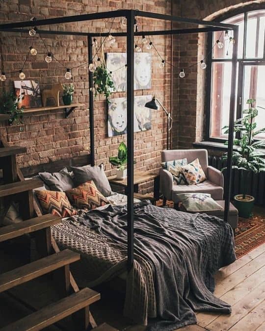 Modern Industrial Bedroom