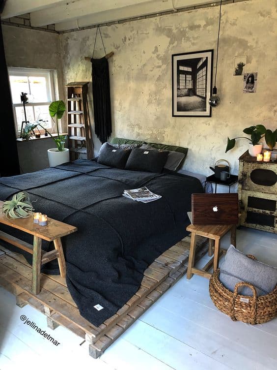 Rustic Industrial Bedroom Ideas