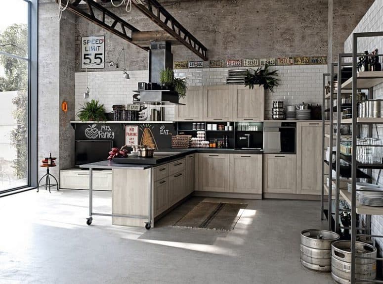 kitchen set industrial design