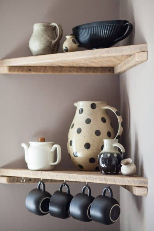 kitchen corner shelf ideas
