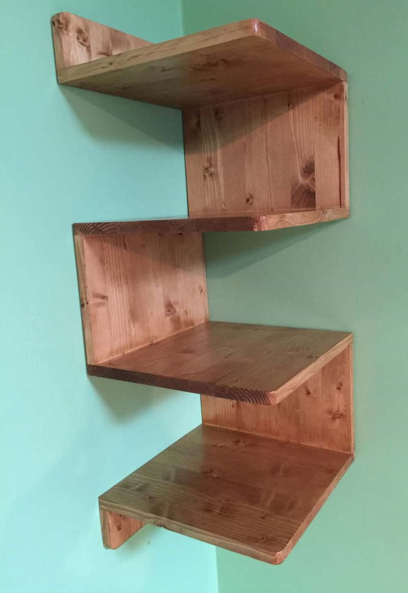 corner wall shelf ideas