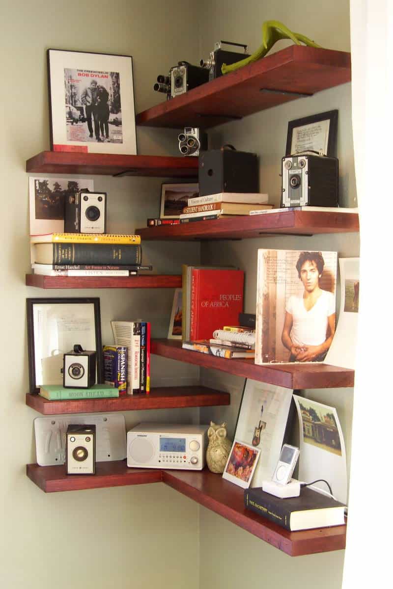 Diy Corner Shelf Ideas, How To Put In Corner Shelves