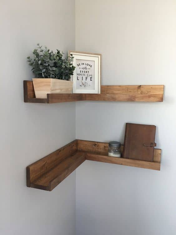 Small Corner Shelves Ideas 