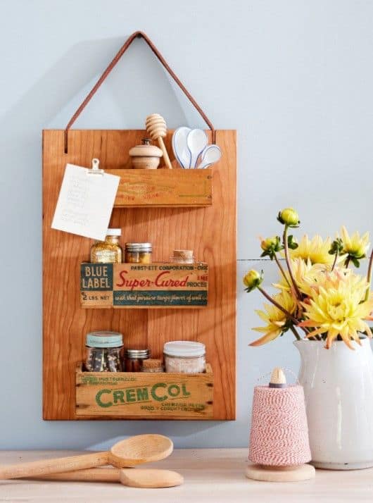 Diy Cutting Board Spice Rack