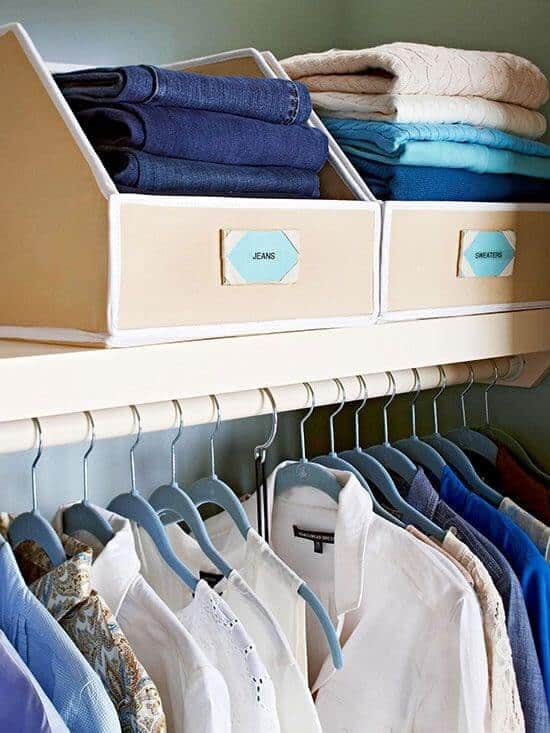 closet organization tips and tricks