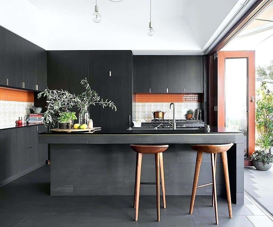 black kitchen cabinet ideas
