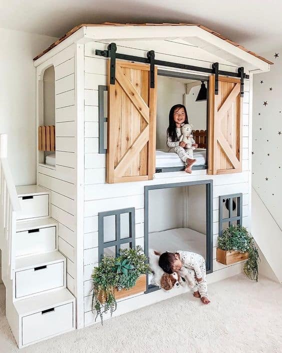 Farmhouse Style Bunk Beds By Aenny Chung