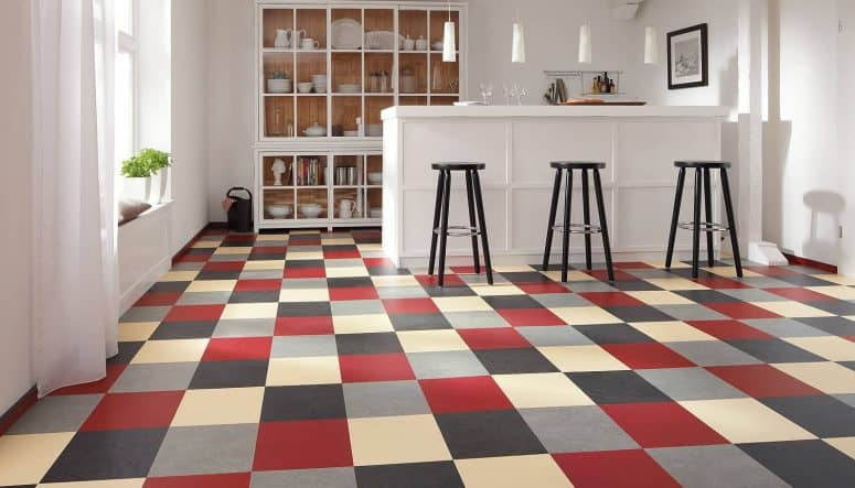 Linoleum Flooring in Kitchen