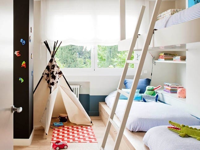 Triple Bunk Beds With Teepee Tent For Kids Room By A Emotional