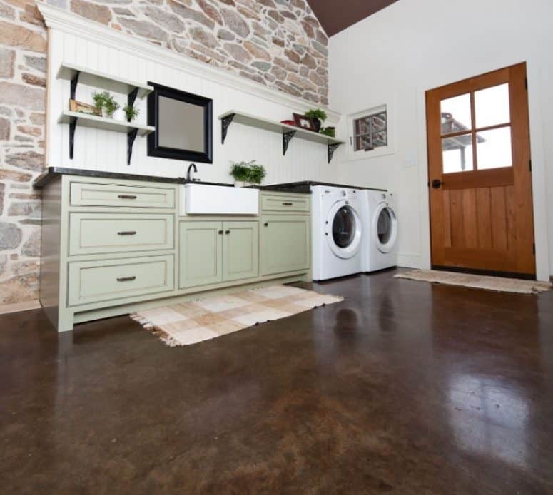 Concrete Flooring For Laundry Room