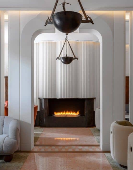 Modern Hotel Fireplace The Berkeley