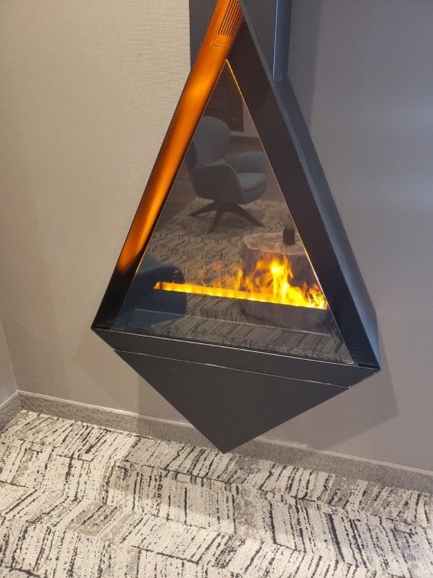 Wall Mounted Modern Fireplace