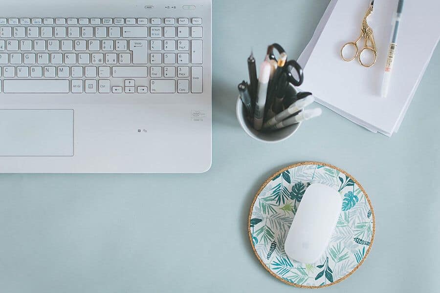 Diy Leaf Pattern Mouse Pad